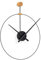 NOMON Wanduhr mit minimalistischem Design, Schwarz, Eiche, Modern