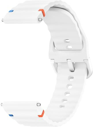Vancle Bracelet Compatible avec Samsung Galaxy Watch 3 45mm/Galaxy Watch 46mm/Samsung Gear S3 Frontier Homme Femme, 22mm Souple Silicone Bracelet pour Samsung Galaxy Gear S3 Classic (Blanc, 22mm)
