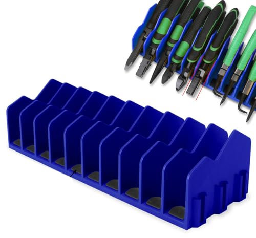 Plier Rack, Plier Organizer Rack, Plier Storage Rack, 10 Slots Plier and Spanner Organiser Rack, Hammers Hand Tools Storage Holder for Home, Studio, Factory