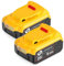 2X 6A Replacement for Dewalt 18V 20V Max Battery DCB184 DCB203 DCB206 DCB205 DCB204 DCB200 DCB201 DCB207 DCB209 Compatible with Dewalt DCD/DCF/DCG/DCS XR Cordless Power Tools