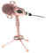 SHINEOFI 1 Set Gaming Microphone Conference Voice Accessories Recording Pop Recorder Arm Stand Holder Mics Game System Note Instrument Multiple for Autotune Studio Alloy Pink