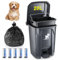 20L Dog Poop Trash Can with Lid - Outdoor Dog Poo Bin for Garden with Removable Inner Bin and 150 Waste Bags, Pet Waste Container