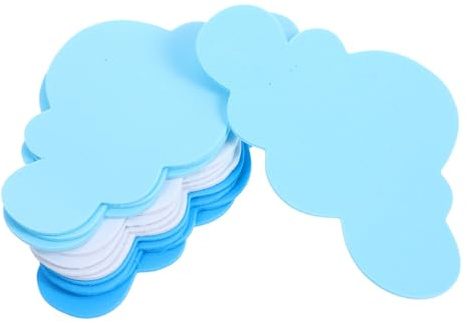 SHINEOFI Wolken Wandtattoo Weiß 120 Stück Selbstklebende Wolken Wandaufkleber Mit Transferfilm Wiederverwendbar Für Wohnzimmer Kinderzimmer Babyzimmer Und Glatte Oberflächen