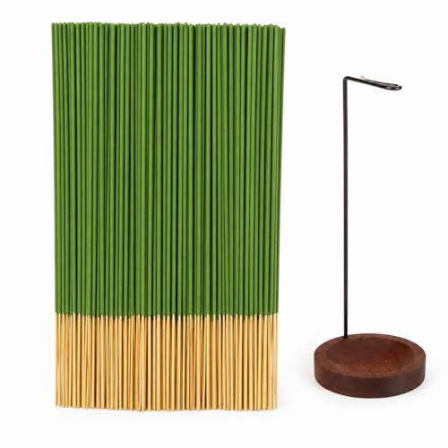 Hitchuey Citronella Räucherstäbchen,200 Stocke Zitronengras Incense,Natürliche Pflanzen Stäbchen,Reinigung Negativer Energie,Mit Räucherstäbchen Halter,Für Innen und Draußen,Garten,Balkone,Terrassen