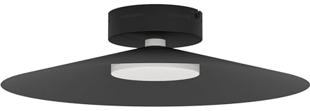 Eglo Connect.z Smart Home LED Ceiling Light Fixture Conomavilla-Z | dimmable lamp, ZigBee, Matter, app and voice control Alexa, warm to cool white, RGB, black, Ø 45 cm