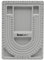 The Beadsmith Bead Board, Grey Flocked, 3 U-Shaped Channels, 6 Recessed Compartments, 9.5 x 13 inches, Design Boards for Creating Bracelets, Necklaces and Other Jewelry