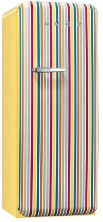 Smeg FAB28RCS1 - Frigorifero da terra/A++ / 248 L/Multicolore, con vano congelatore integrato/arresto a destra
