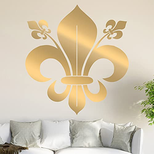 Adesivo da parete con giglio fiorentino, in 6 misure, decorazione da parete, cucina, soggiorno, camera da letto, bagno