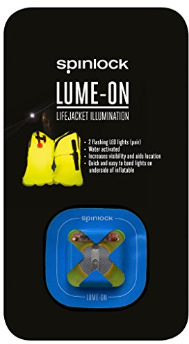 Spinlock Lume-On Blasenleuchte x 2 - wasserdicht sprühfest - 2er-Pack - Used zusätzlich zu zugelassenen Rettungswestenleuchten verwendet