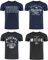 MUSTANG Tshirt Herren Baumwolle Regular Fit 4er Pack Set Rundhals Kurzarm Sommer Tee Shirt Logoprint, Größe:XXL, Farbe:Pack 1