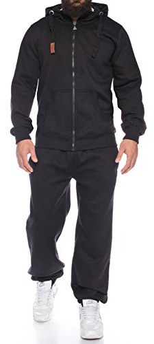 Finchman Finchsuit 1 Herren Jogging Anzug Trainingsanzug Sportanzug FMJS135, Black, M
