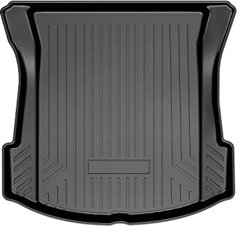 Mixsuper Custom Fit Cargo Liner for 2017-2023 Tesla Model 3, All Weather Trunk Mat Durable 3D Upgrade Anti-Slip Rear Trunk Liner Cargo Mat Black