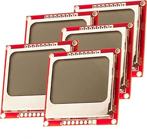 AZDelivery 5 x 84x48 Pixel LCD Display mit Weißer Hintergrundbeleuchtung und Schwarzen Zeichen kompatibel mit Arduino, Nokia 5110 und Joystick PS2 Gamepad inklusive E-Book!