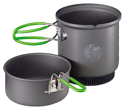 Optimus Terra Weekend HE Kochset 0.95 L, grau, schwarz