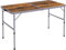 Outsunny 3ft Folding Camping Table Height Adjustable Aluminium Outdoor Garden Party Picnic BBQ Trestle Table Field Kitchen