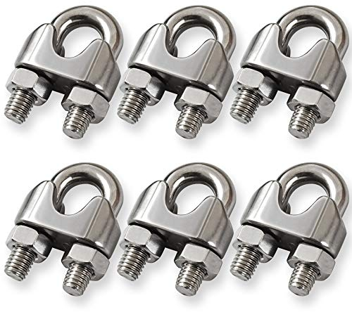 Cozihom Lot de 6 colliers de serrage M10 en acier inoxydable 304 avec boulon en U
