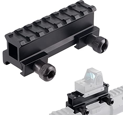 FOCUHUNTER Taktisch Scope Riser-Basismontage D0015 Aluminiumlegierung 21mm Adapterhalterung für Picatinny/Weaver Rail Riser-Montage