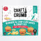 Craft & Crumb Burger Cupcake Kit - Bake at Home Cupcake and Activity Kit - Gift Sets for Kids Aged 3+ - With Pre-Measured Cake Mix, Icing, Cupcake Cases, Decorations & More