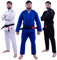 Progress Jiu Jitsu Academy Gi | Leichter BJJ Gi mit kostenlosem weißem Gürtel | BJJ Kimono für Damen und Herren | Durable Jiu Jitsu Gi, Blau, A0