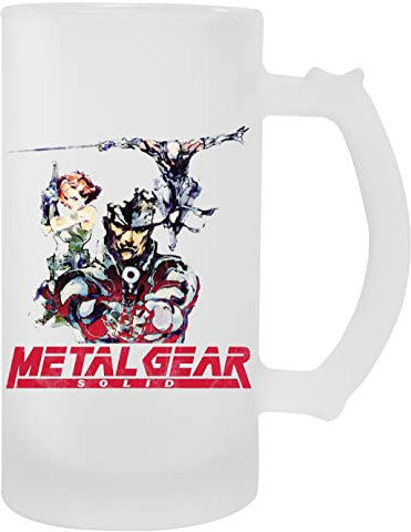 Metal Gear Solid Characters Transparent Tasse Pour Bière Avec Poognée Transparent Mug For Beer