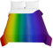 Chickwin Tagesdecken Bettüberwurf, Regenbogen Bunt Drucken Tagesdecke Mikrofaser Bettüberwürfe Weich Komfortabel Wohndecke Sofa Überwurfdecke Kuscheldecke Bettdecke (230x280cm,Regenbogen)