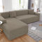 Sofa überzug L Form Wasserdicht,2 Stück Couch überzug Ecksofa L Form Rechts Links, Jacquard Chaiselongue Sofa Schonbezug ,Sofabezug Sofahusse Couchbezug für Sektionssofa (Taupe, 3seats+4seats)