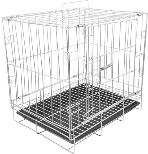 OATIPHO Vogelkäfig aus Metall, Klein Wellensittichkäfig, 30cm Wellensittiche Kanarienvogel VogelkäFig Voliere Schwarz