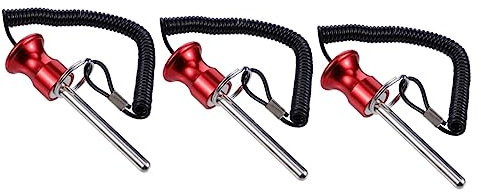 POPETPOP 3 Piezas Pestillo Chapa Pesada Gym Pin maquinas Gym Pasador Peso tracción Pasador selector Bloque Peso Bicicleta estática Pernos magnéticos Fitness combinación
