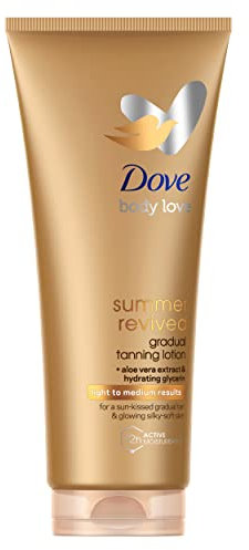 Dove Dove Summer Revived Selbstbräunende Körperlotion für helle bis mittlere Hauttöne, 200 ml