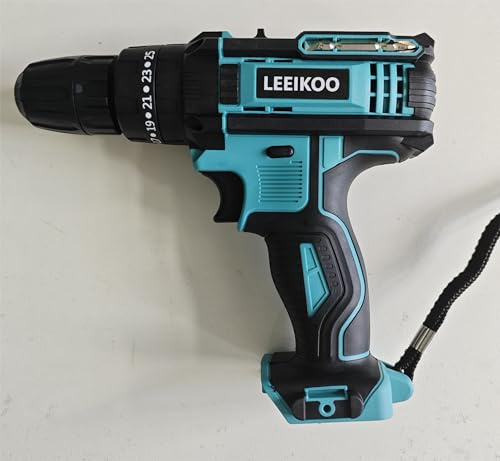 Carcasa Taladro Inalámbrico LEEIKOO 21V, Batería y Cargador no Incluidos