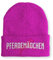tshirtladen Pferdemädchen Reiter Wintermütze lustige Mütze Beanie mit Spruch, Farbe: Pink