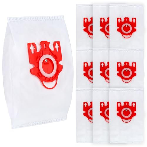 10 bolsas para aspiradora Miele, bolsas de polvo compatibles con Miele, bolsas de eficiencia 3D tipo GN tipo FJM, bolsas de repuesto para aspiradora C2 C3 S600 S800 S2000 S5000 S8000 S8000