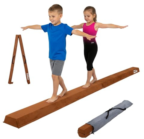 TRUTZHOLM Schwebebalken für Zuhause klappbar Balance Beam Länge 270 cm Tragkraft 100 kg Balancierbalken Gymnastikbalken Turnbalken faltbar Balance Turnen Gymnastik Fitness inkl. Tragetasche