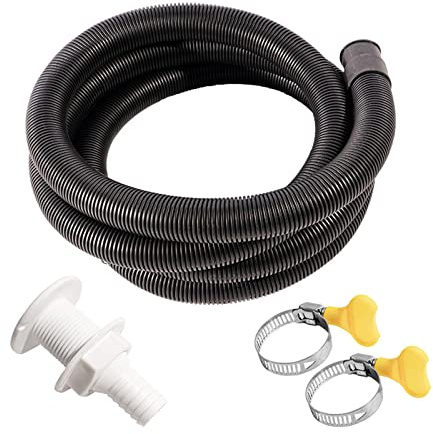 Bilge Pump Hose 3/4-Inch Dia Flexible for 2 Clamps and Thru-Hull Fitting