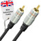 Cable Mountain 1.5m Gold Plated Single RG59 Coaxial Phono Cable for SPDIF/Digital Audio and Composite Video Cable
