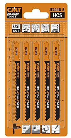 CMT ORANGE TOOLS JT244D-5-5 HCS-STICHSÄGEBLÄTTER FÜR GEBOGENES UND ROHES HOLZ 100X4X6TPI