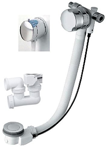 Ab-/Überlaufgarnitur mit Wassereinlauf, 70cm lang, für Badewannen, Komplett-Set