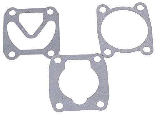 Gray Engineering Plastics Papier Luftkompressor Zylinderkopf Basis Ventilplatte Dichtungen Packung mit 3 Stück