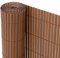 Ribelli Écran de confidentialité en PVC, Pare-Brise, Protection pour Balcon, Couleur:Brun, Longueur :4 mètres, Altitude:160 cm