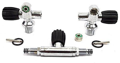 METALSUB Grifería bibotella Manifold, M25 232 Bar, M25 232 Bar (15 litros 204 mm)