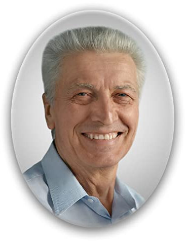 Grabbild-Grabsteinbild aus Porzellan- Grabbild - Oval mit Ihrem persönlichen Foto und 50 Jahre Garantie