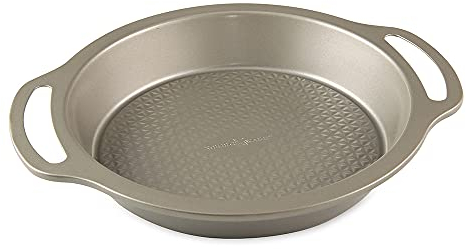 Nordic Ware Kuchenform, 22,9 cm Runde Pfanne, Kohlenstoffstahl, Light Champagne, 9-Inch