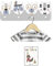Kindsblick ® Indianer Kindergarderobe in Grau inkl. niedlichem A4 Poster - Garderobe Kinder Edition mit 4 Haken - Wunderschöne Kinder Garderoben Deko - Kinder Garderobe Maße (38 x 15 x 1 cm)