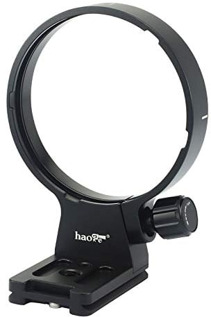 Haoge LMR-SM140S Anello di montaggio per treppiede per Sigma 100-400 mm F5-6.3 DG DN OS Lens Sony E, Fuji X Mount, L Mount e 105 mm F1.4 Art Lens Collar piede di ricambio base integrata Arca Swiss