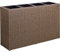 STILISTA Blumentopf aus Polyrattan-geflecht 95 x 60 x 26 cm mit 4 herausnehmbaren Innentöpfen, 4 Farben, Farbauswahl: Creme