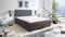 Kuechen-preisbombe Boxspringbett Boxbett Glenn 2 Hotelbett 140x200 Bonellfederkern Bett Topper grau