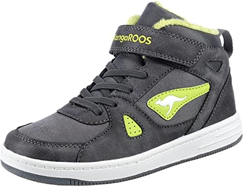 KangaROOS Unisex Kalley Ii Ev Sneaker, Steel Grey Lime, 38 EU
