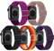 chinbersky 5 Pack Correas Compatible con Correa Apple Watch 38mm 40mm 41mm 42mm 44mm 45mm Mujer Hombres,Pulseras de Repuesto Trenzadas elástico Para iWatch SE/Series 8 7 6 5 4 3 2 1（38mm/40mm/41mm）