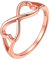 ChicSilver Bague Coeur Infini Rose Femme Argent 925 Taille 54 Anneau Infini Bijoux Mariage pour Elle