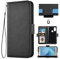 Auotu PU Leder Flip Brieftasche Handyhülle Lederhülle Cover Tasche Case Hülle Etui für CAT S62 Pro/Cat S62 Smartphone (Schwarz)